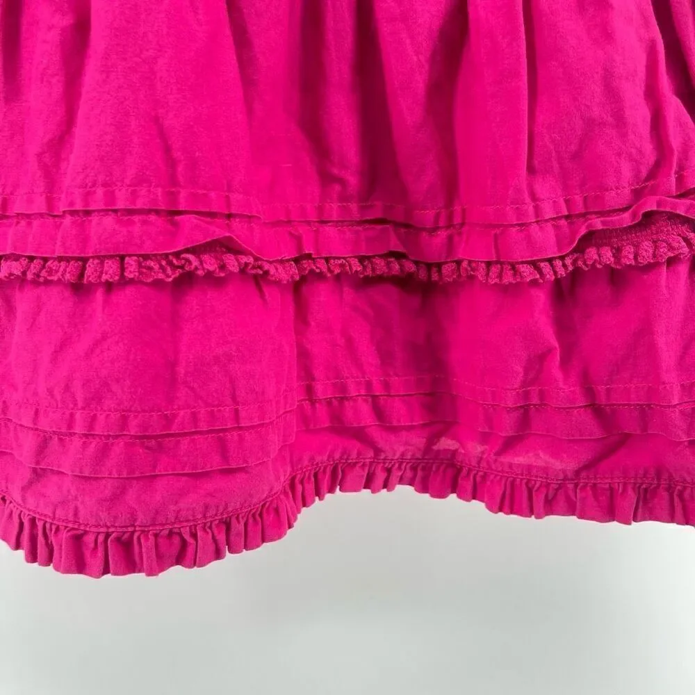 Ralph Lauren Girl’s Pink Sleeveless 100% Cotton Tiered Dress Size 4/5